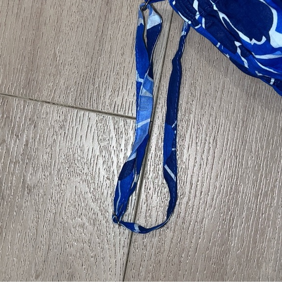 FAITHFULL THE BRAND Adalyn Midi Dress Blue Canaria Print Smocked Size 2 XS Small - Picture 11 of 16